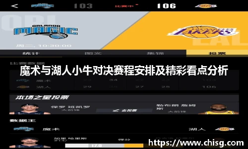 魔术与湖人小牛对决赛程安排及精彩看点分析